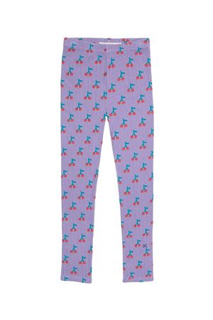 Leggings in cotone organico con stampa ciliegie BOBO CHOSES KIDS | B224AC089.